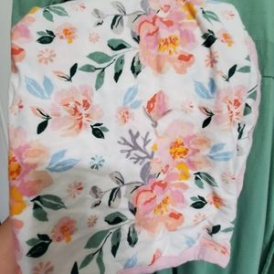Floral print swaddle